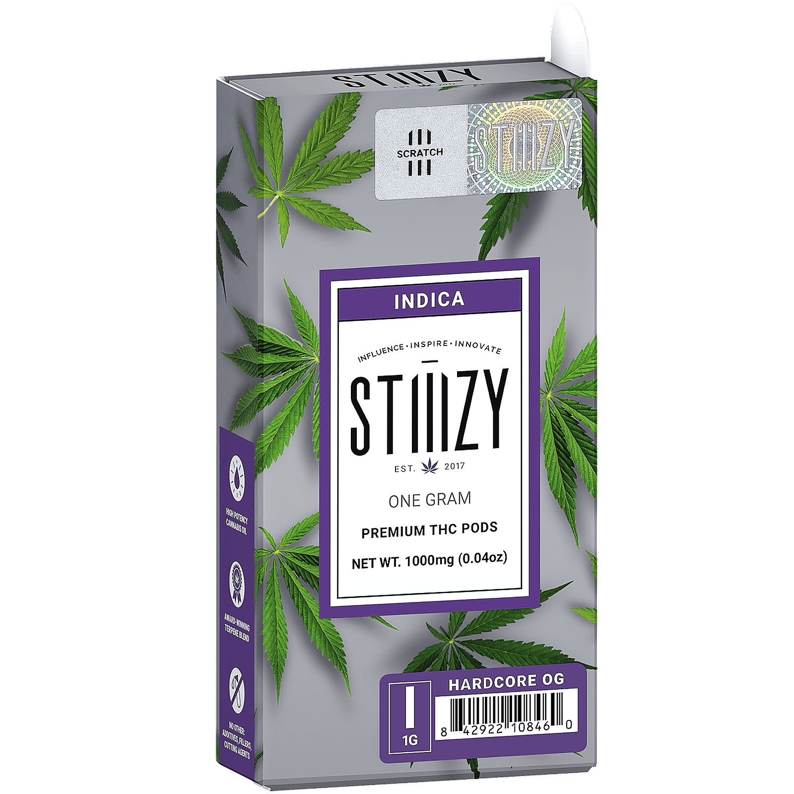STIIIZY: HARDCORE OG - PREMIUM THC POD 1G | Leafly