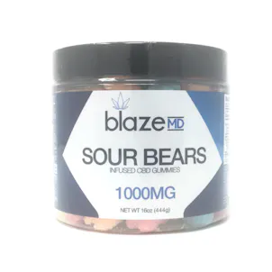 Photo of Sour Bears Gummies 1000 MG By BlazeMD