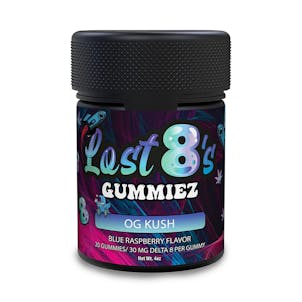 Photo of OG Kush - Delta 8 THC Gummies (Blue Raspberry Flavor)