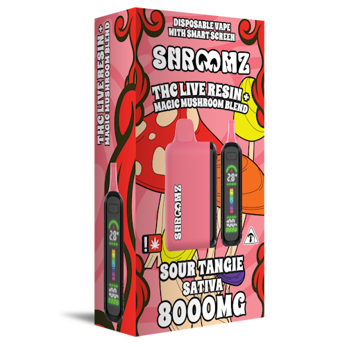 Zaleaf: SHROOMZ Thc Live Resin + Magic Mushroom Blend Disposable  8G Sour  Tangie - Sativa | Leafly