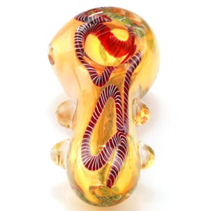 Photo of 2.8" Nano Murrine Glass Pipe With Millefiori Milli Scheme Patent