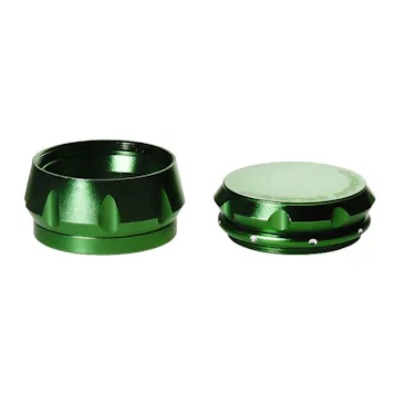 Photo of 4pc Chromium Crusher Grinder With Finger Grooves Green - 2 1/2"