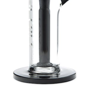 Photo of 9" Grav Upright Bubbler + Showerhead Downstem- Black