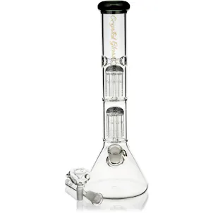 Photo of 15" Beaker Bong w/ Double Reversal Tree Perc, by Crystal Glass