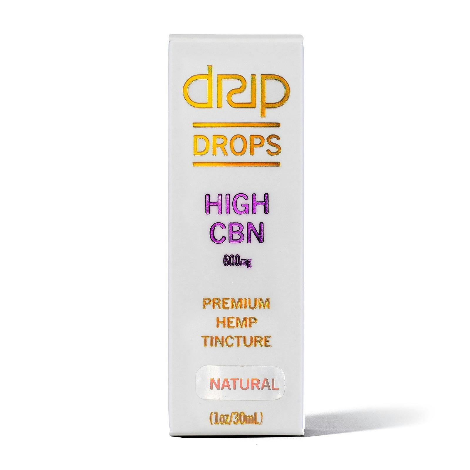 DRIP Oils + Extracts DRIP DROPS High CBN Natural 600mg Leafly