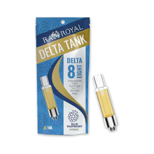 Photo of R.A. Royal Delta-8 Vape Tank: Blue Raspberry (Hybrid)