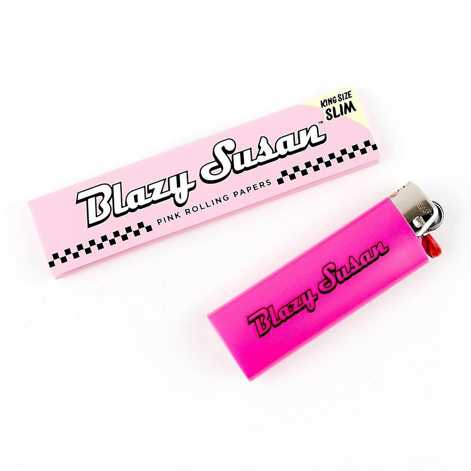 Blazy Susan Blazy Susan King Size Pink Rolling Papers Leafly