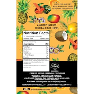 Photo of Tropical Fruit Sativa 100mg THC Fruit Chews - Washington