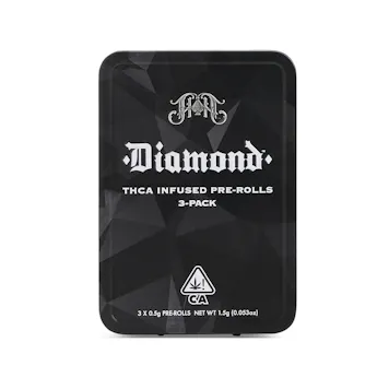 Photo of Oak-Cano | Indica - Diamond THCA-Infused Pre-Rolls - 1.5G Three-Pack