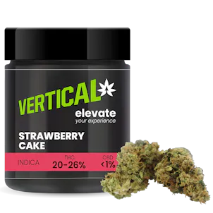 Photo of Vertical Strawberry Cake Dried Flower - 20-26% THC