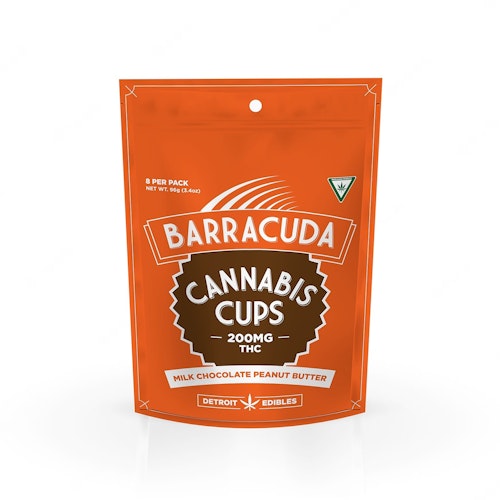 Detroit Edibles Barracuda Cups Milk Chocolate Peanut Butter 200mg