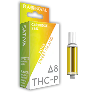 Photo of DELTA-8 + THC-P VAPE CARTRIDGE (2 ML): SWEET ISLAND SATIVA (1800 MG)