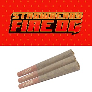 Photo of Strawberry Fire OG 3x0.5g Pre Rolls