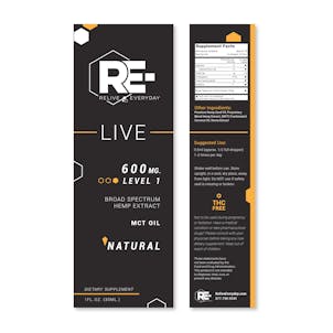 Photo of RE-LIVE - 600mg - Natural - 1 oz