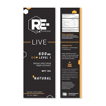 Photo of RE-LIVE - 600mg - Natural - 1 oz