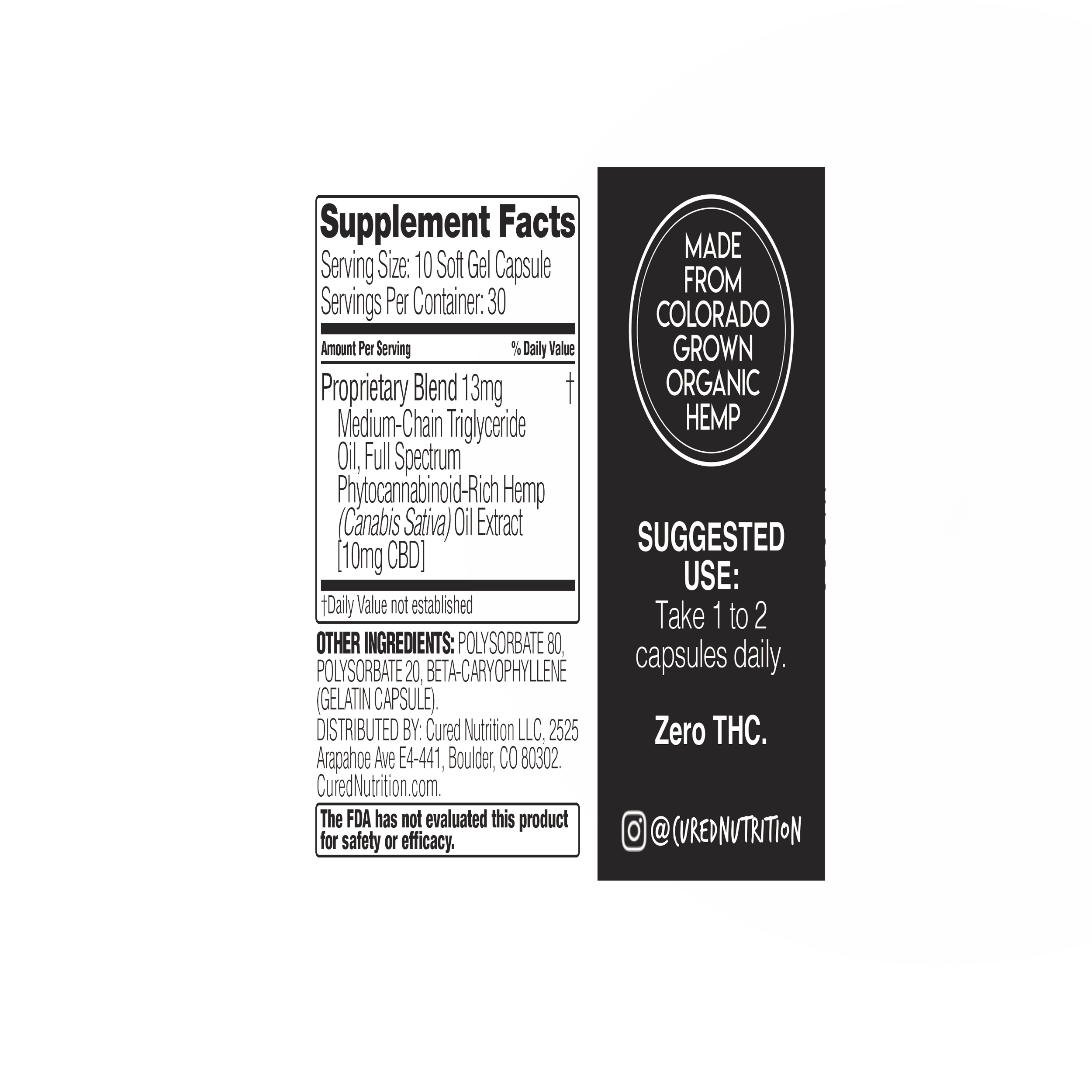 Cured Nutrition Cured Gel Caps Leafly
