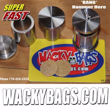 Photo of STAINLESS STEEL POLLEN KEIF | BENCH VISE HAMMER PRESS | NEW 19MM