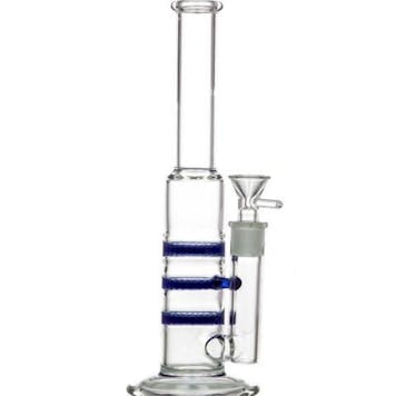 Photo of 10" "Triple Honeycomb Perc Stemless" Water Pipe