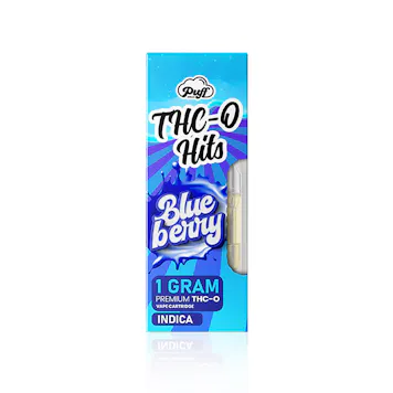 Photo of THC-O Hits Vape Cartridge: Blueberry | Puff Xtrax