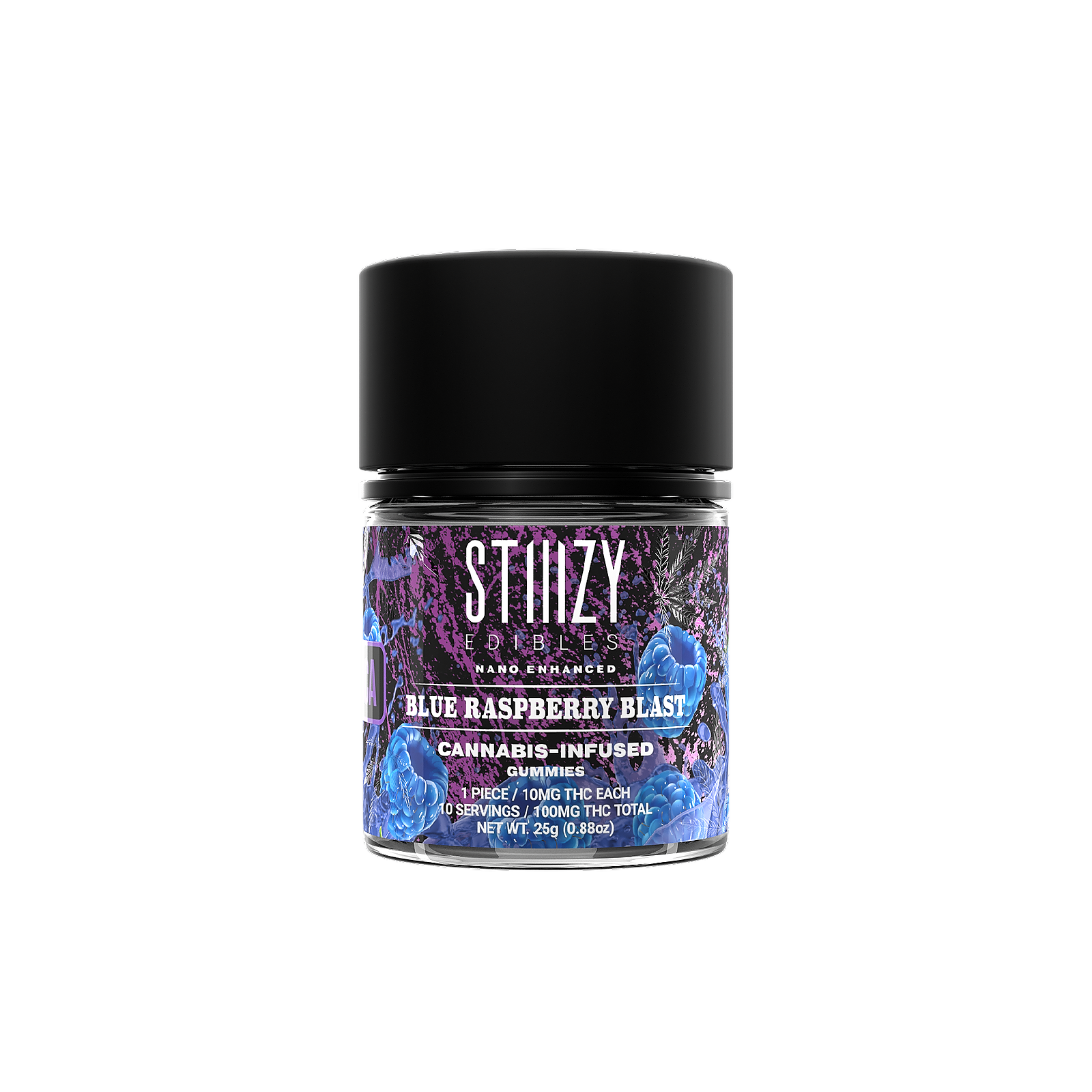 STIIIZY: BLUE RASPBERRY BLAST STIIIZY EDIBLES - 100MG GUMMIES | Leafly