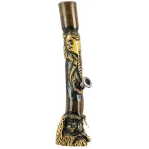 Photo of 16" Indonesian Hand Carved Bamboo Bong