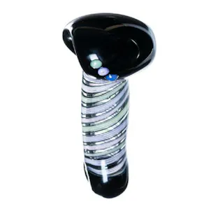 Photo of 4.5 " Slyme Accented Barber Pole Hand Pipe