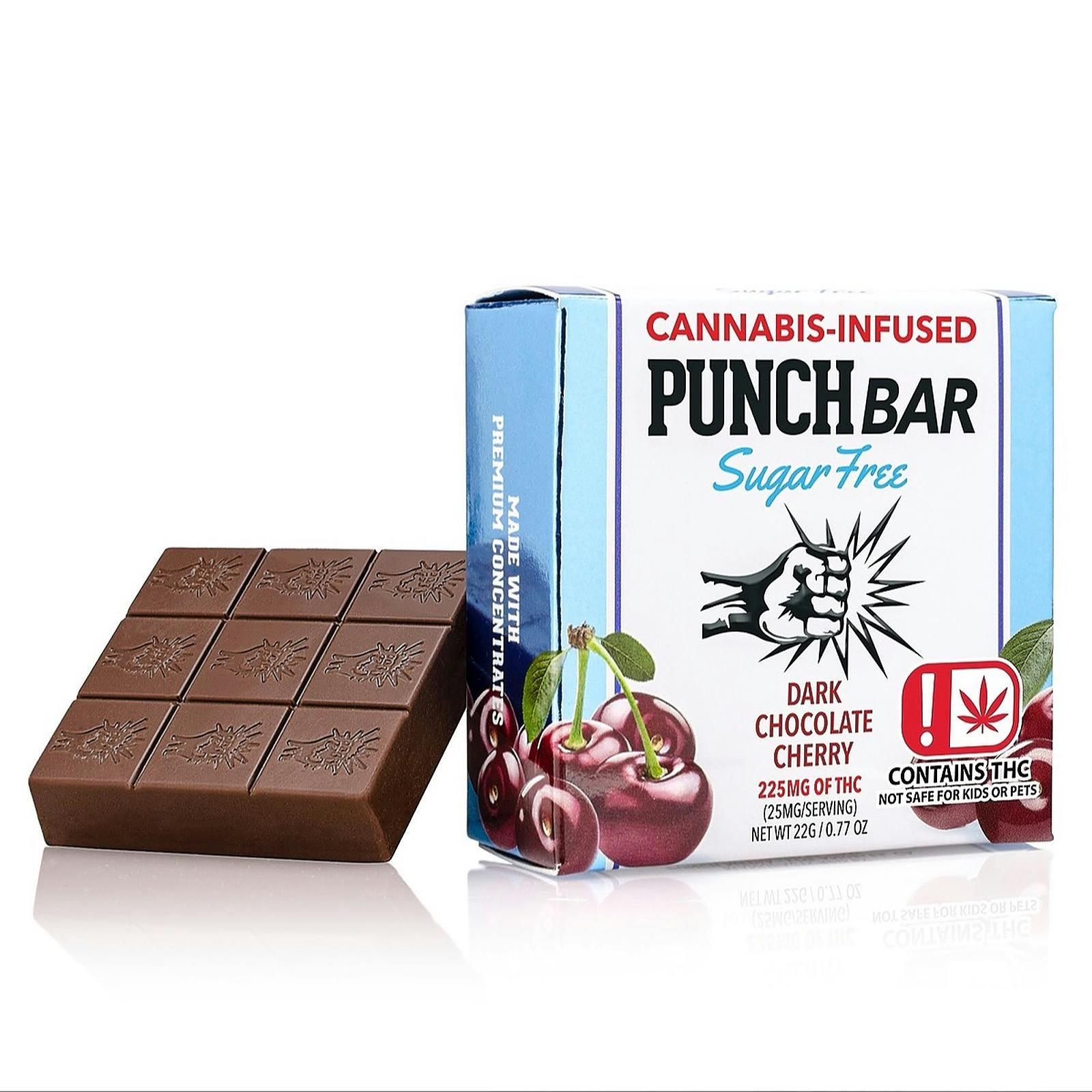 Punch Edibles & Extracts Dark Chocolate Cherry OK 225 Punch Bar Leafly