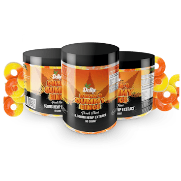 Photo of Delta XL Peach Gummy Rings