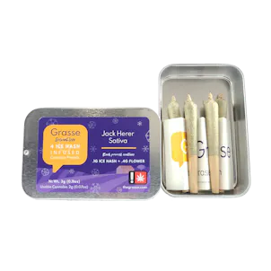 Photo of Jack Herer Solventless Ice Hash Infused PreRoll 2g 4 Pack