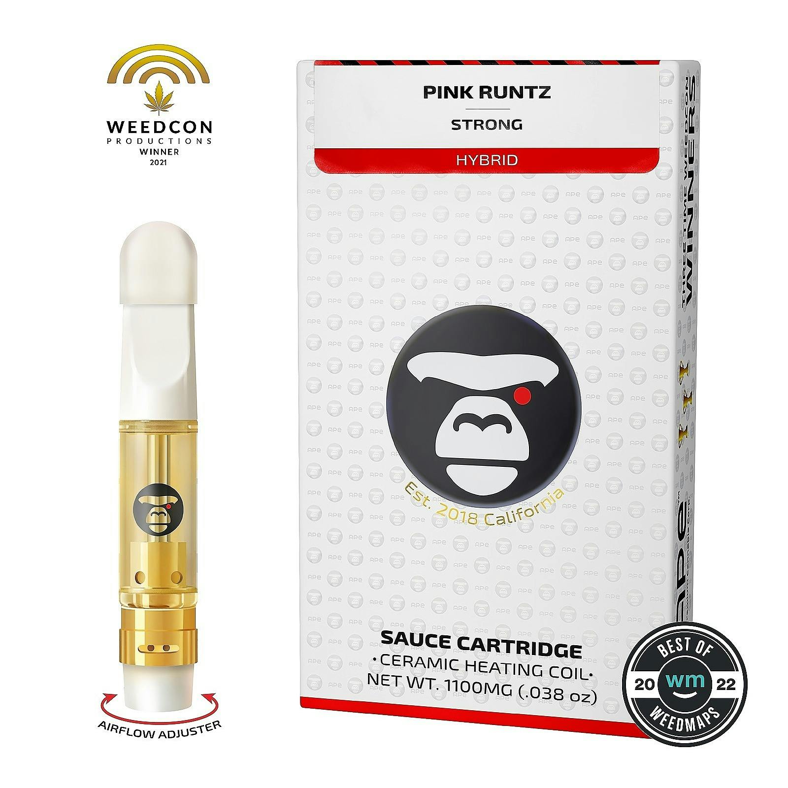 APE Premium Cannabis Corp.: PINK RUNTZ sauce carts 1100 mg. | Leafly