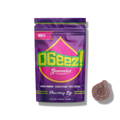 Blackberries and Cream Indica OGeez! 100mg 10-pack