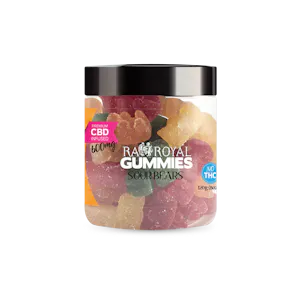 Photo of R.A. Royal Gummies: CBD Sour Gummy Bear Jar (600 MG)