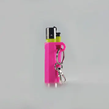 Photo of Terrapin "Pink Rain Clouds" Lighter Case +Keychain *Customizable