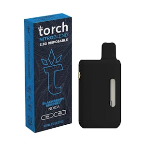Photo of TORCH NITRO BLEND THC-A BOOSTED DISPOSABLE 3.5G BLACKBERRY SHERBET (INDICA
