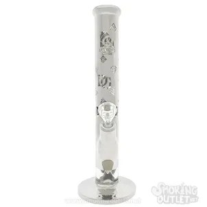 Photo of 15" Fully Plated Louie Straight Tube by Diamond Glass
