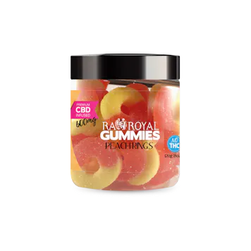 Photo of R.A. Royal Gummies: CBD Peach Ring Gummy Jar (600 MG)