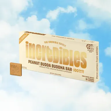 INCREDIBLES Peanut Budda Buddha Chocolate Bar | 100mg THC