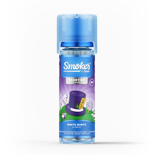 Sauce Essentials: Smokes Infused Preroll 5 Pack - White Runtz (Hybrid) (3g) | Leafly