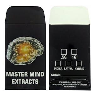 Photo of 25 Master Mind Extracts Premium Concentrate Envelopes by Shatter Labels #144