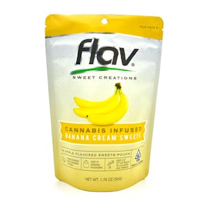 Product image for Banana Cream Sweets 100mg 10-pack