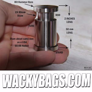 Photo of STAINLESS STEEL POLLEN KEIF | BENCH VISE HAMMER PRESS | NEW 19MM