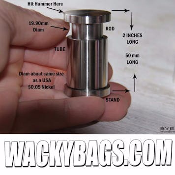 Photo of STAINLESS STEEL POLLEN KEIF | BENCH VISE HAMMER PRESS | NEW 19MM