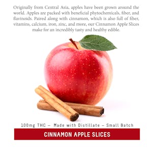 Product image for 100mg THC Dried Apple Cinnamon Slices