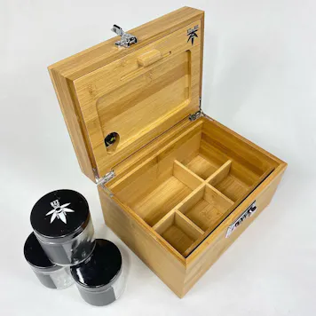 Photo of Stash Box - Large Bzz Box with Artist Designed Honeycomb Lid