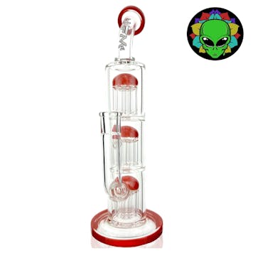 Photo of AFM Glass TX093 Three Tree Perc Bong - 12in