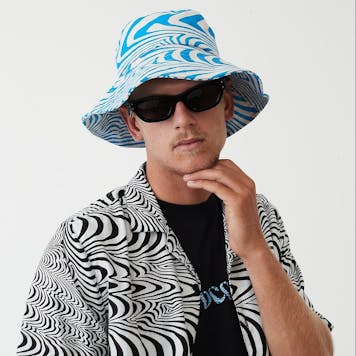 Photo of Afends Unisex Broccoli - Hemp Bucket Hat - Multi