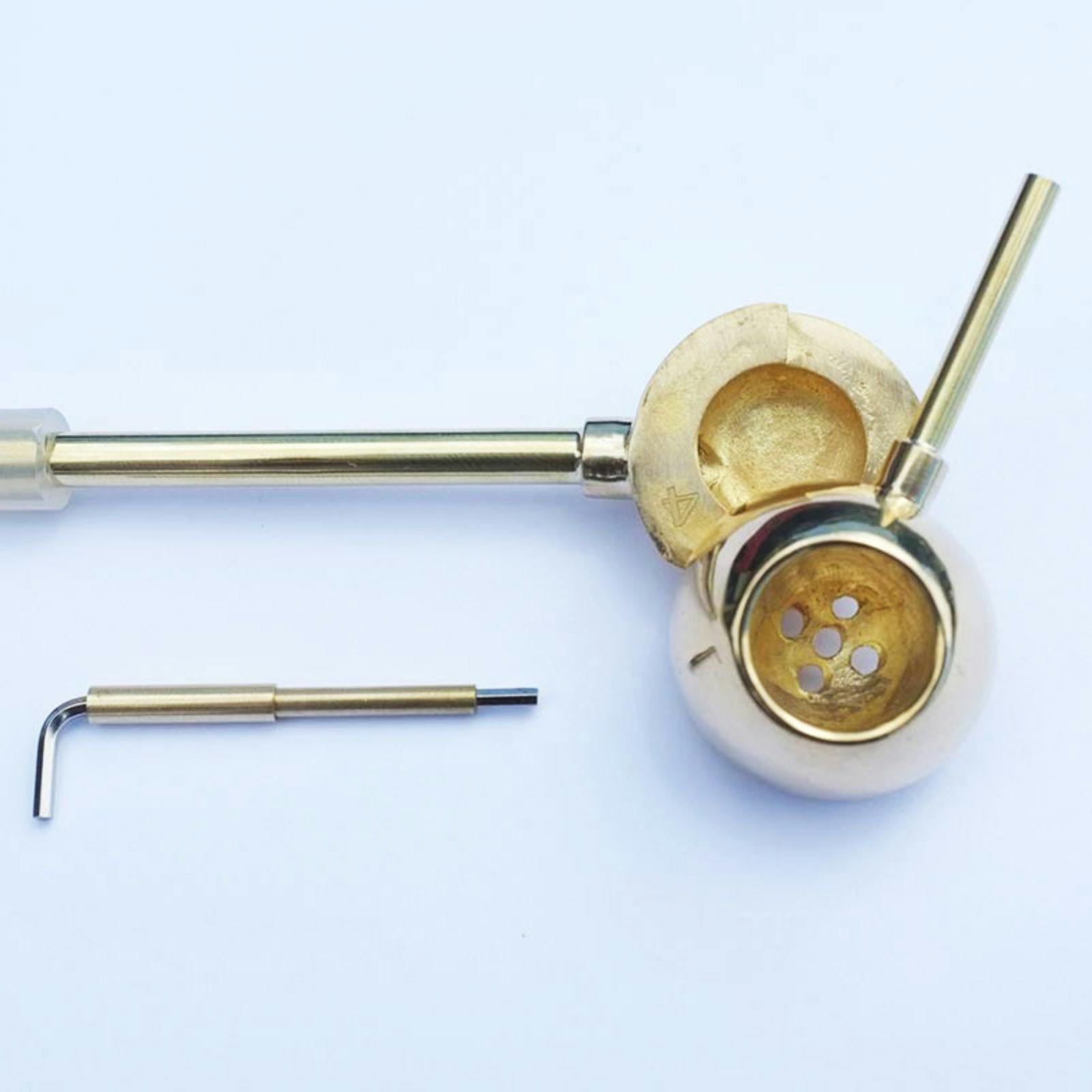 Punchbowl Pipes Hawaii "Lollipop" Pipe Unique Cleanable All Brass