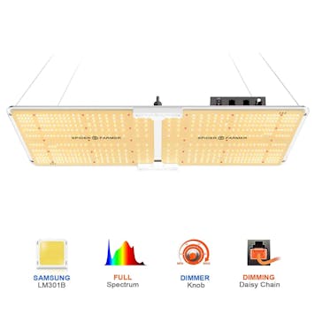Photo of Spider Farmer® SF2000 200W LED Grow Light With Dimmer Knob