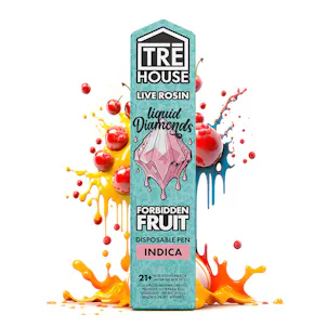 Photo of TRE House Live Rosin Liquid Diamonds Vape Pen | Forbidden Fruit (Indica)