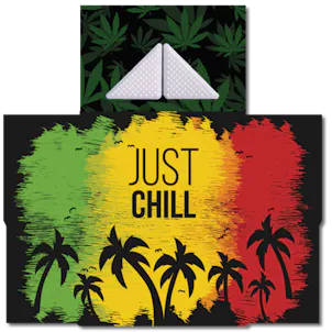 Photo of Portable Rolling Tray w/ Grinder - Chill (Black)